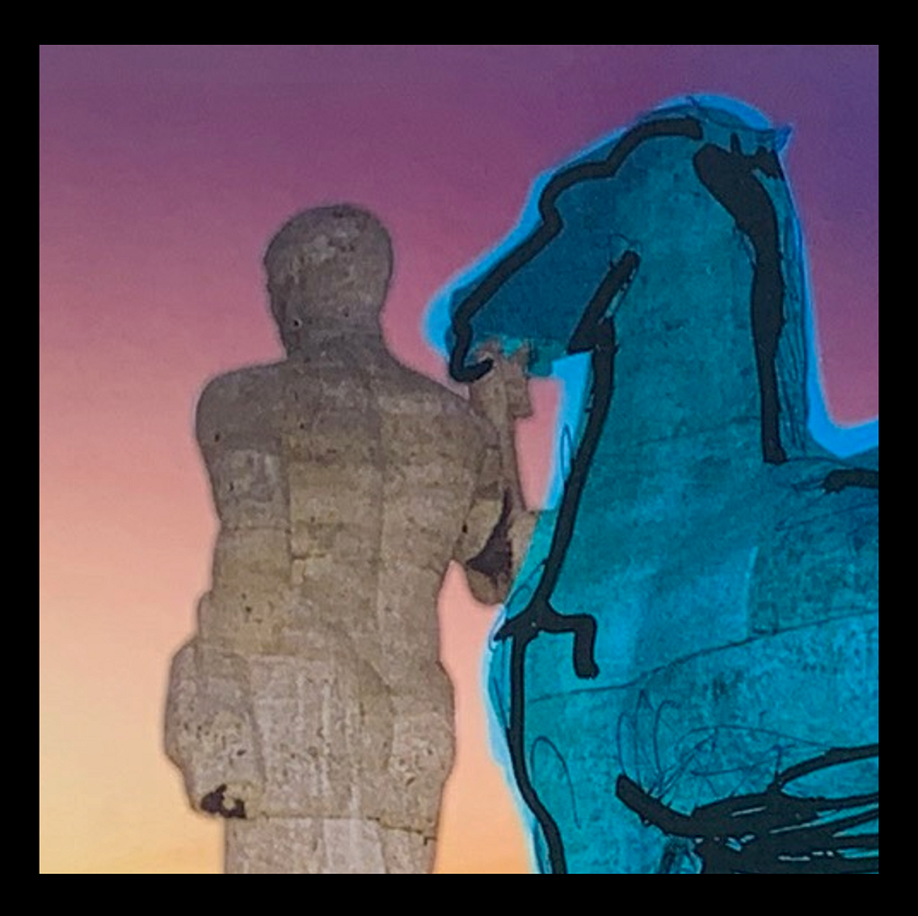 Blaue Pferde groß Blaue Pferde